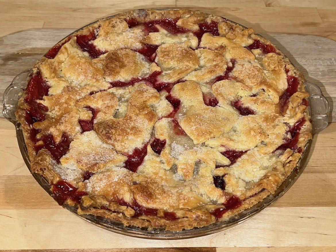 Raspberry Pear Pie